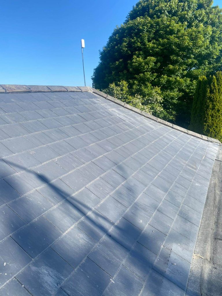 slate roof installed